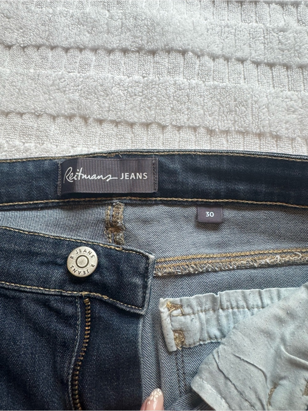 Reitmans Dark Blue Flare Leg Jeans